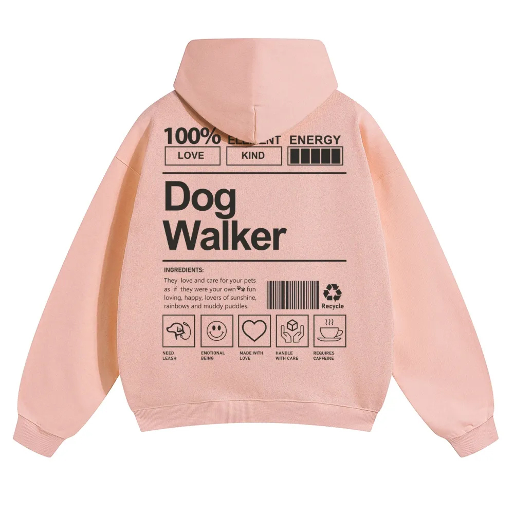 Dog Walker Unisex Casual Anime Print Hoodie-moweekender
