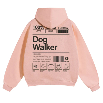Dog Walker Unisex Casual Anime Print Hoodie-moweekender
