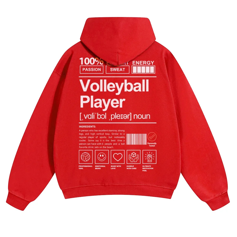 Volleyball Player Unisex Casual Anime Print Hoodie-moweekender