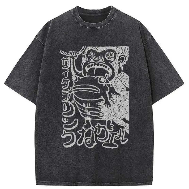 Orangutan Catches Washed Vintage T-Shirt-moweekender
