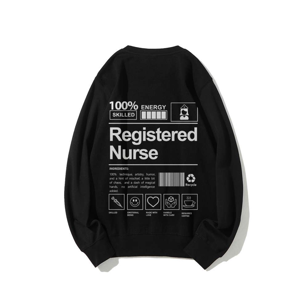Registered Nurse Casual Crewneck Sweatshirt-moweekender