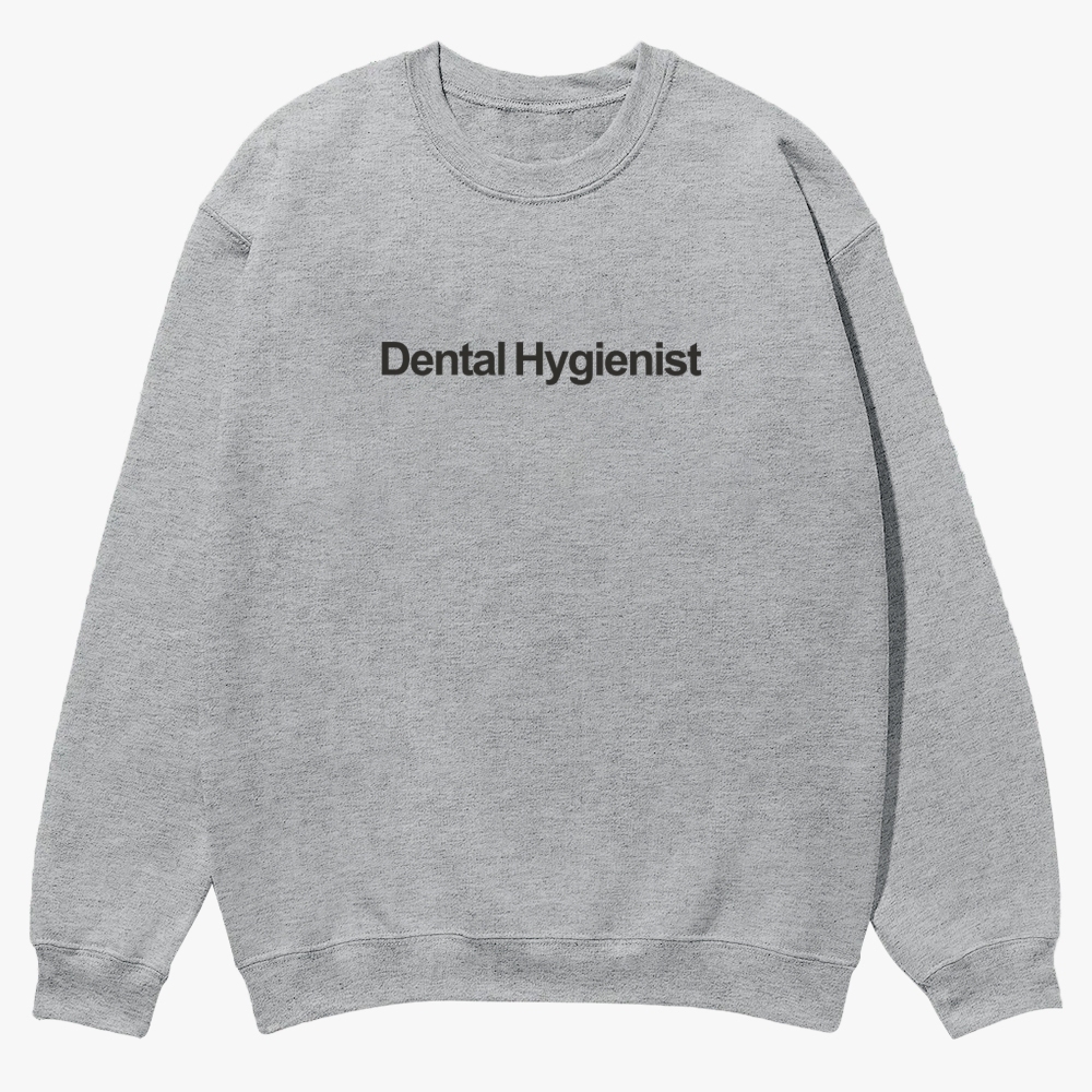 Dental Hygienist Casual Crewneck Sweatshirt-moweekender