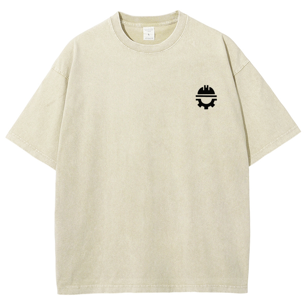 Civil Engineer Washed Vintage Short Sleeves T-Shirt-moweekender