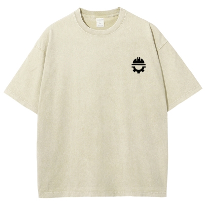 Civil Engineer Washed Vintage Short Sleeves T-Shirt-moweekender