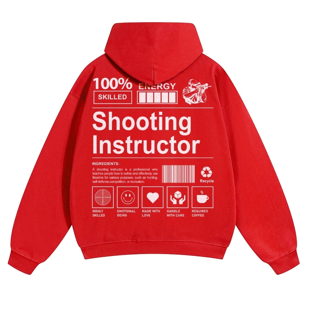 Shooting Instructor Unisex Casual Anime Print Hoodie-moweekender