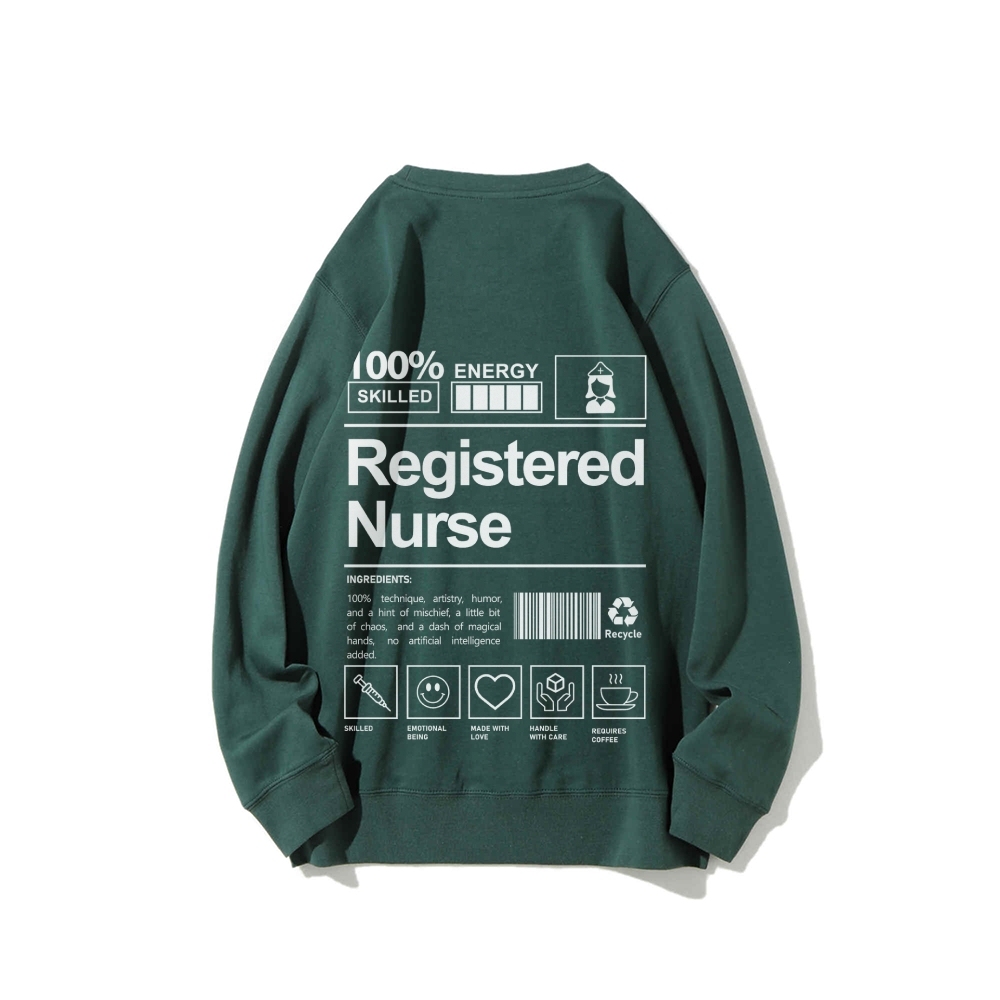 Registered Nurse Casual Crewneck Sweatshirt-moweekender
