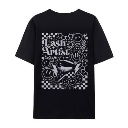 Lash Artist Casual Short Sleeve T-Shirt-moweekender