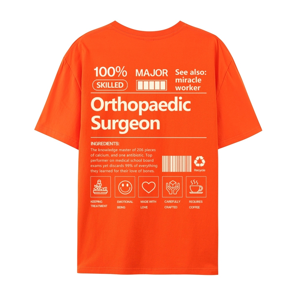 Orthopaedic Surgeon Casual Short Sleeve T-Shirt-moweekender