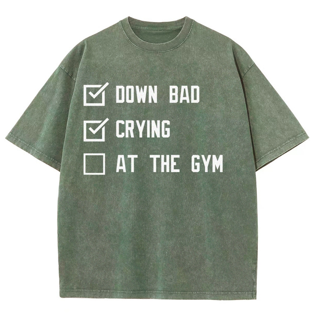 At The Gym Vintage Snowflake Washed T-Shirt-moweekender