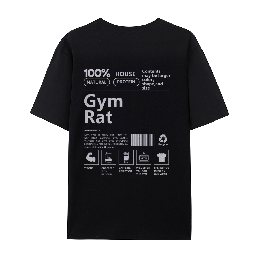 Gym Rat Casual Short Sleeve T-Shirt-moweekender