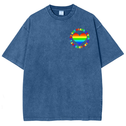 Shade Never Made Anyboday Less Gay Unisex Fit Washed Oversized T-Shirt-moweekender