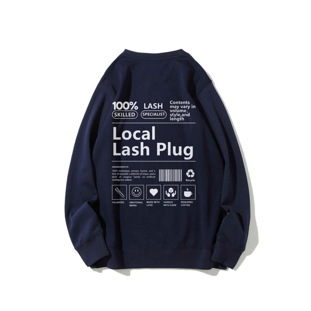 Local Last Plug Long Sleeved Round Neck Sweatshirt-moweekender