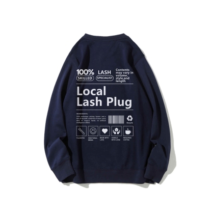Local Last Plug Long Sleeved Round Neck Sweatshirt-moweekender