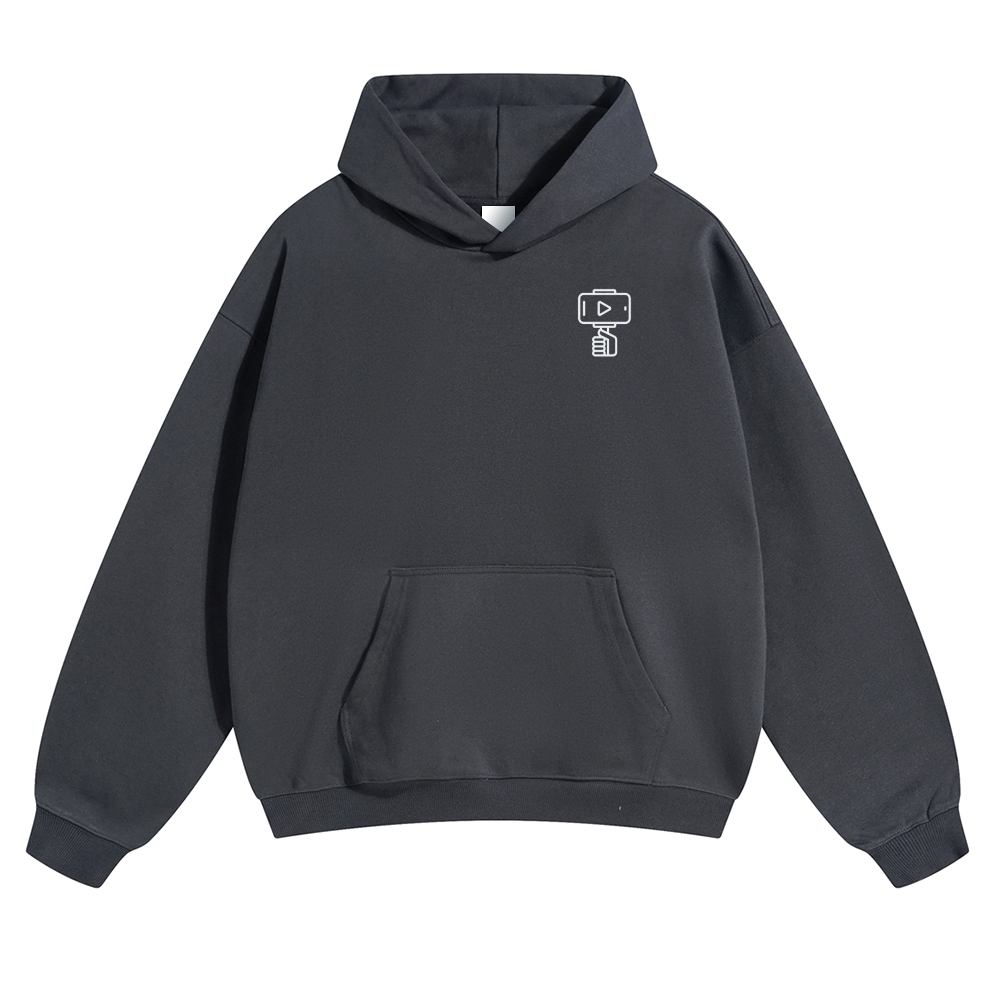 Vlogger Unisex Casual Anime Print Hoodie-moweekender