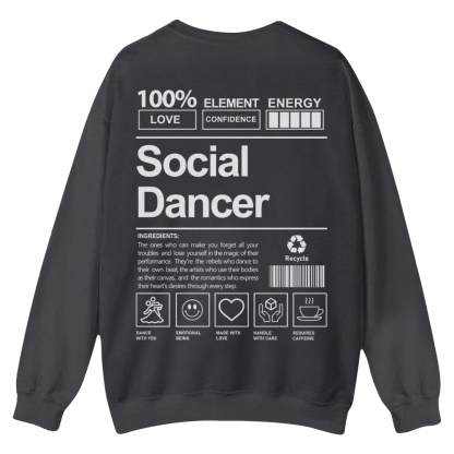 Social Dancer Casual Crewneck Sweatshirt-moweekender