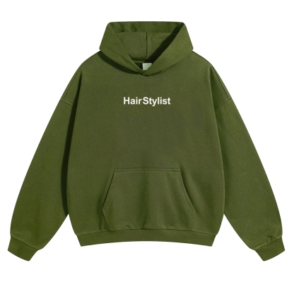 Hair Stylist Pattern Unisex Casual Anime Print Hoodie-moweekender