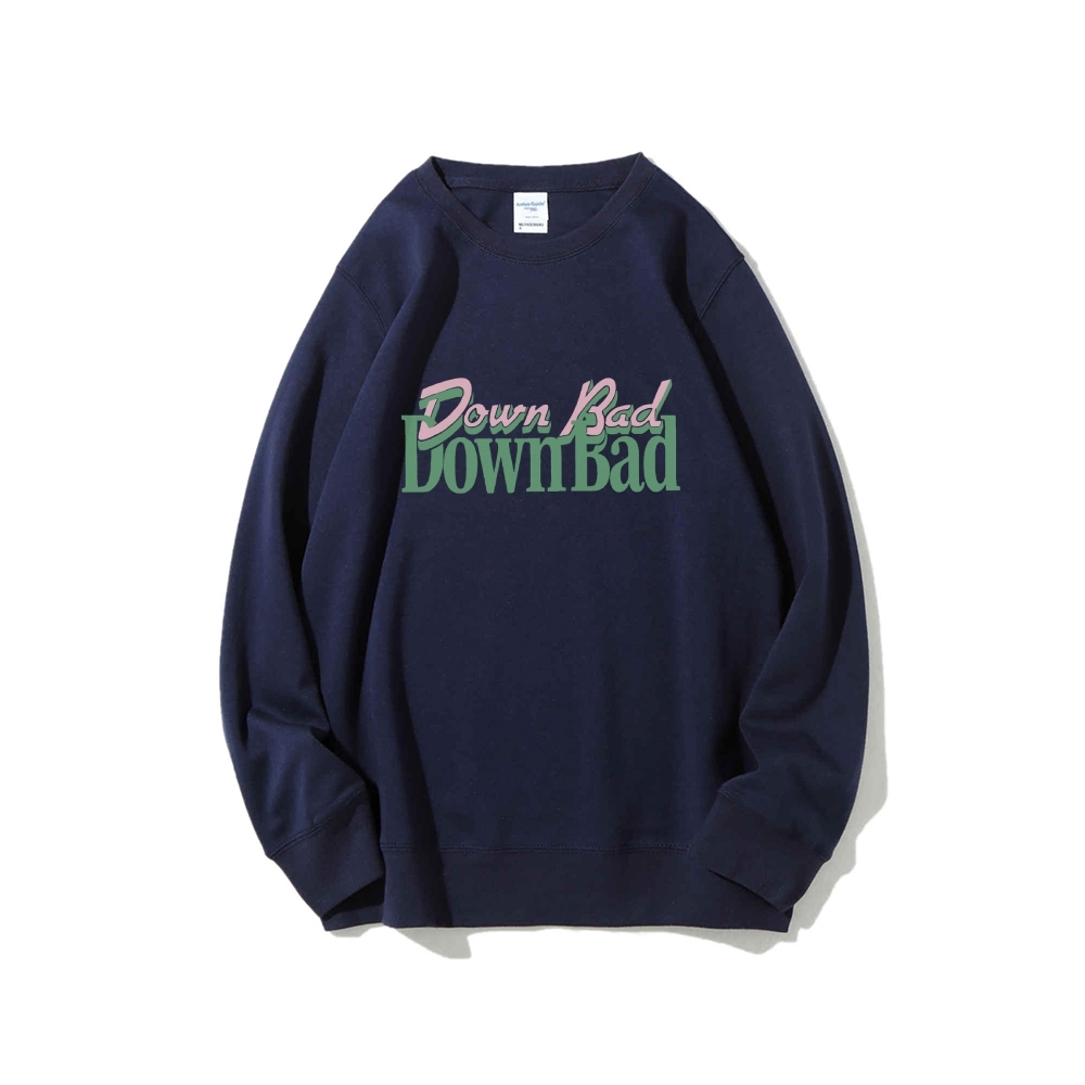 Down Bad Crying At The Gym Casual Crewneck Sweatshirt-moweekender