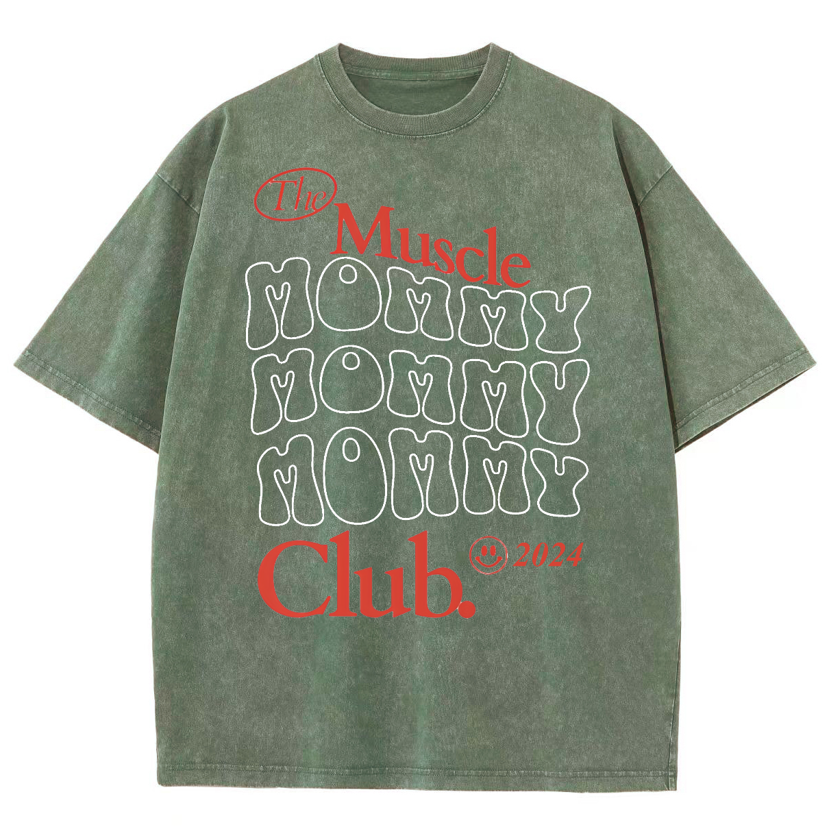 The Muscle Mommy Club Unisex Fit Washed Oversized T-Shirt-moweekender