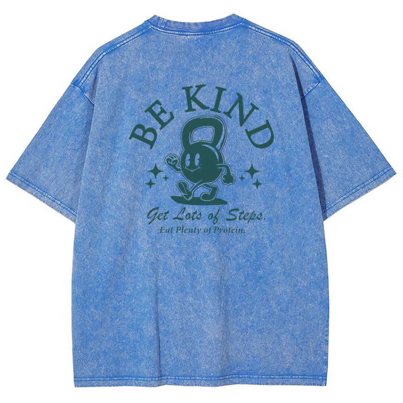 Be Kind Vintage Snowflake Washed T-Shirt-moweekender
