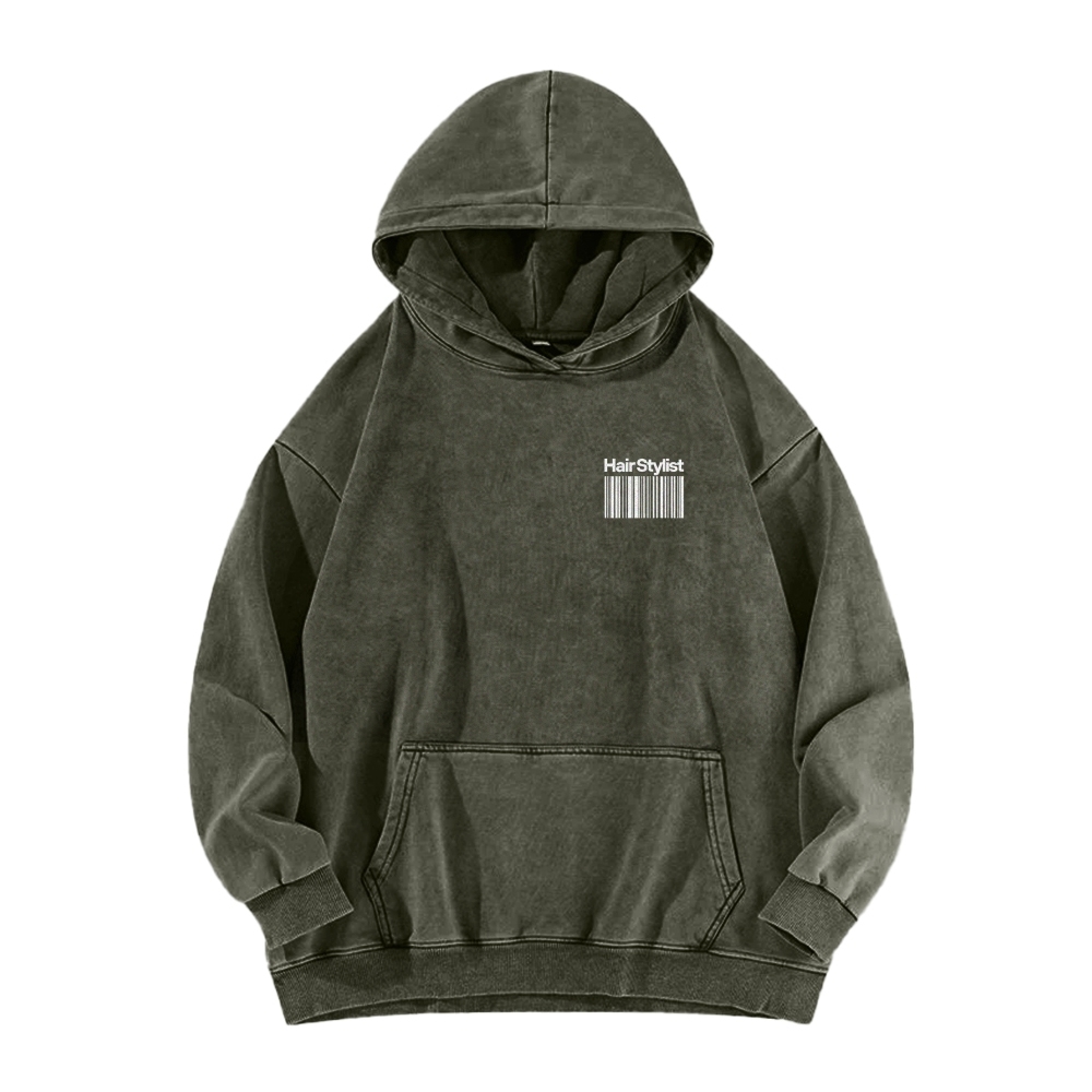 Hair Stylist Washed Hoodie-moweekender