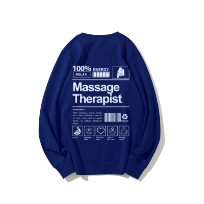 Massage Therapist Casual Crewneck Sweatshirt-moweekender