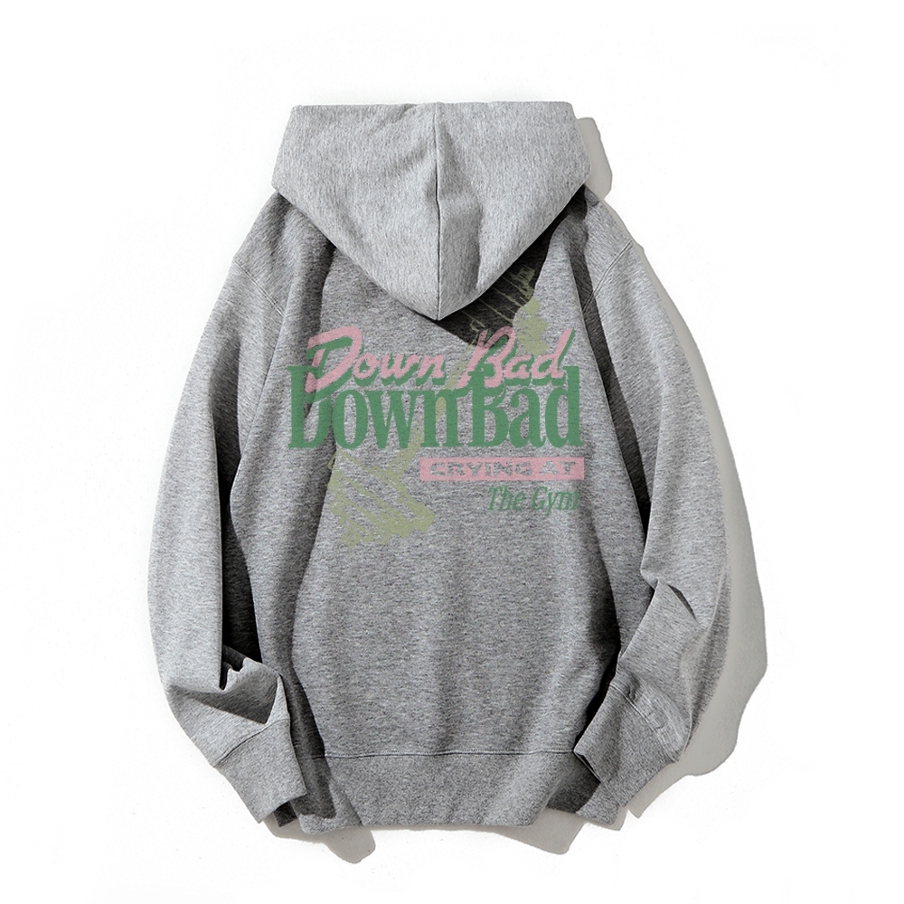 Down Bad Crying At The Gym Casual Hoodie