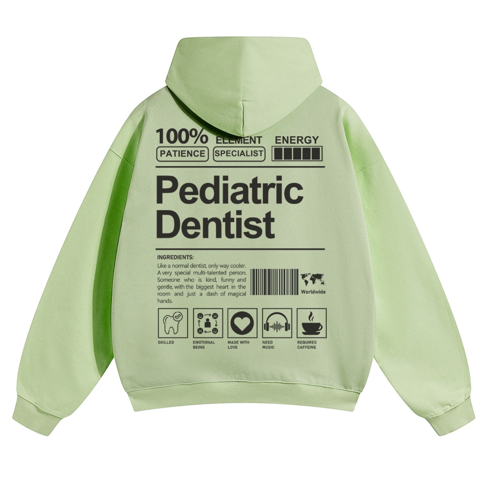Pediatric Dentist Solid Color Hoodie-moweekender