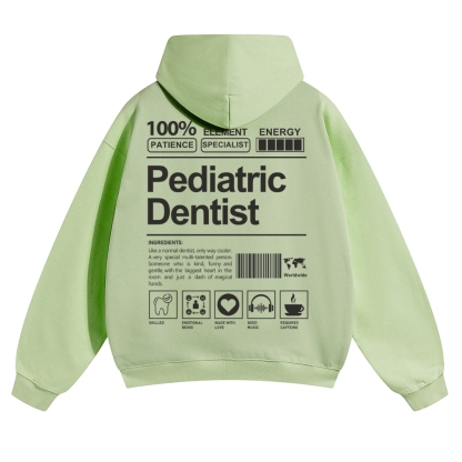 Pediatric Dentist Solid Color Hoodie-moweekender