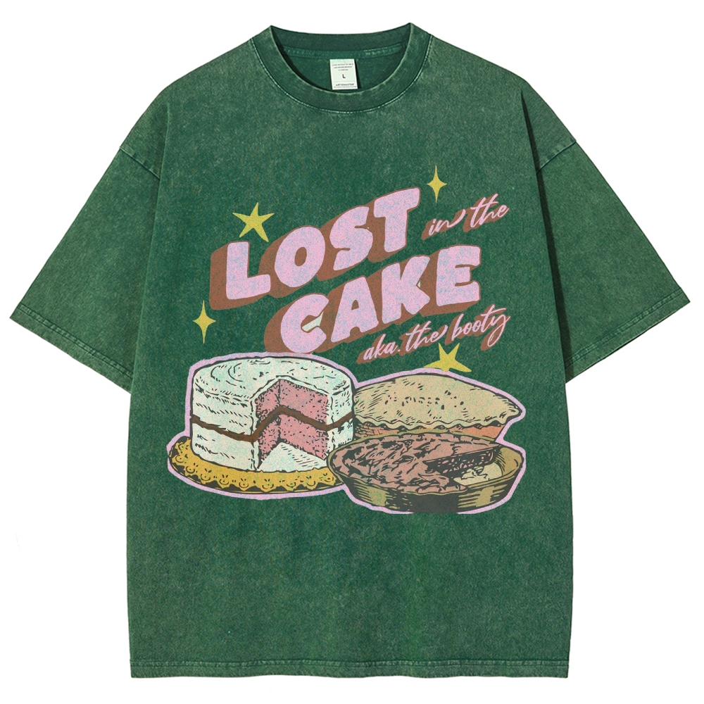 Lost in the Cake Vintage Snowflake Washed T-Shirt-moweekender