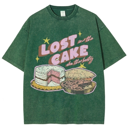 Lost in the Cake Vintage Snowflake Washed T-Shirt-moweekender
