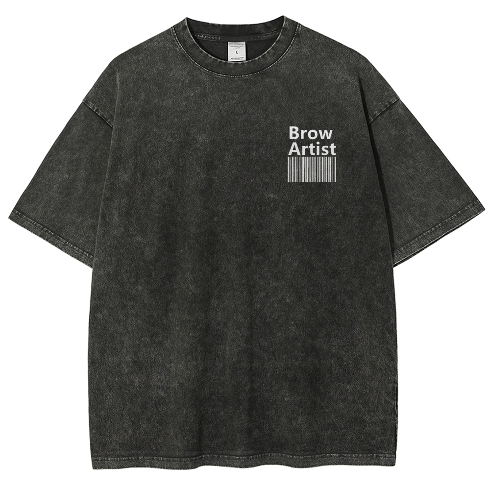 Brow Artist Vintage Snowflake Washed T-Shirt