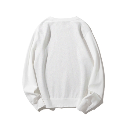 Solid Color Round Neck Sweatshirt