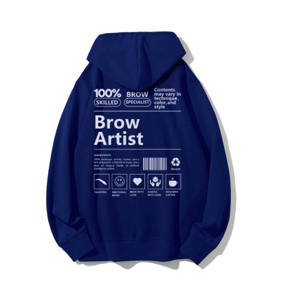 Brow Artist Casual Hoodie-moweekender