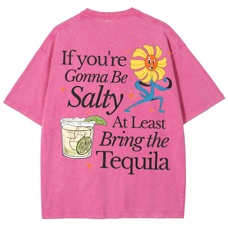 Bring the Tequila Vintage Snowflake Washed T-Shirt-moweekender
