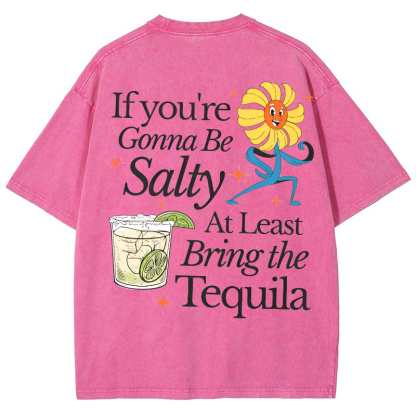 Bring the Tequila Vintage Snowflake Washed T-Shirt-moweekender