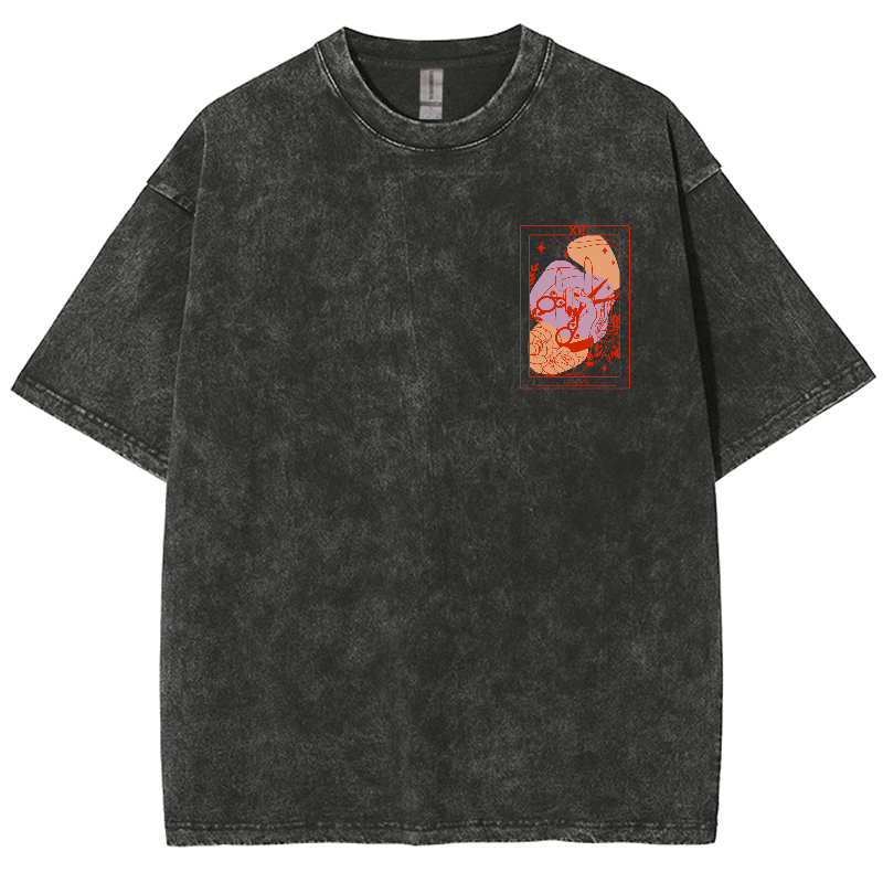 IYKYK Lesbian Sapphic Unisex Fit Washed T-Shirt-moweekender