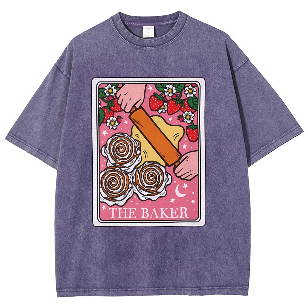 THE BAKER Unisex Fit Washed T-Shirt-moweekender