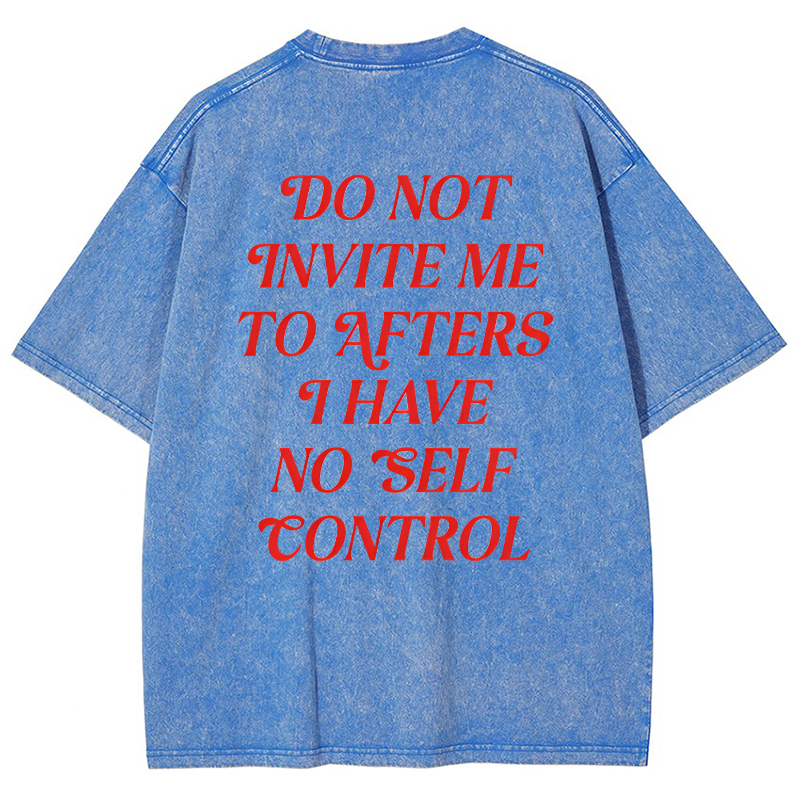 Do Not Invite Me To Afters Vintage Snowflake Washed T-Shirt-moweekender