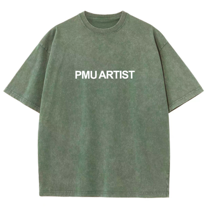 PMU Artist Unisex Fit Washed T-Shirt-moweekender