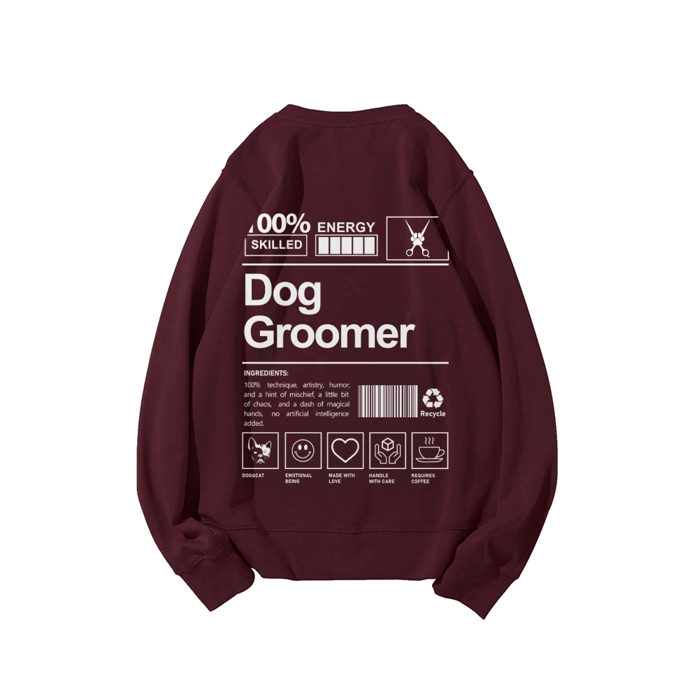Dog Groomer Casual Crewneck Sweatshirt-moweekender