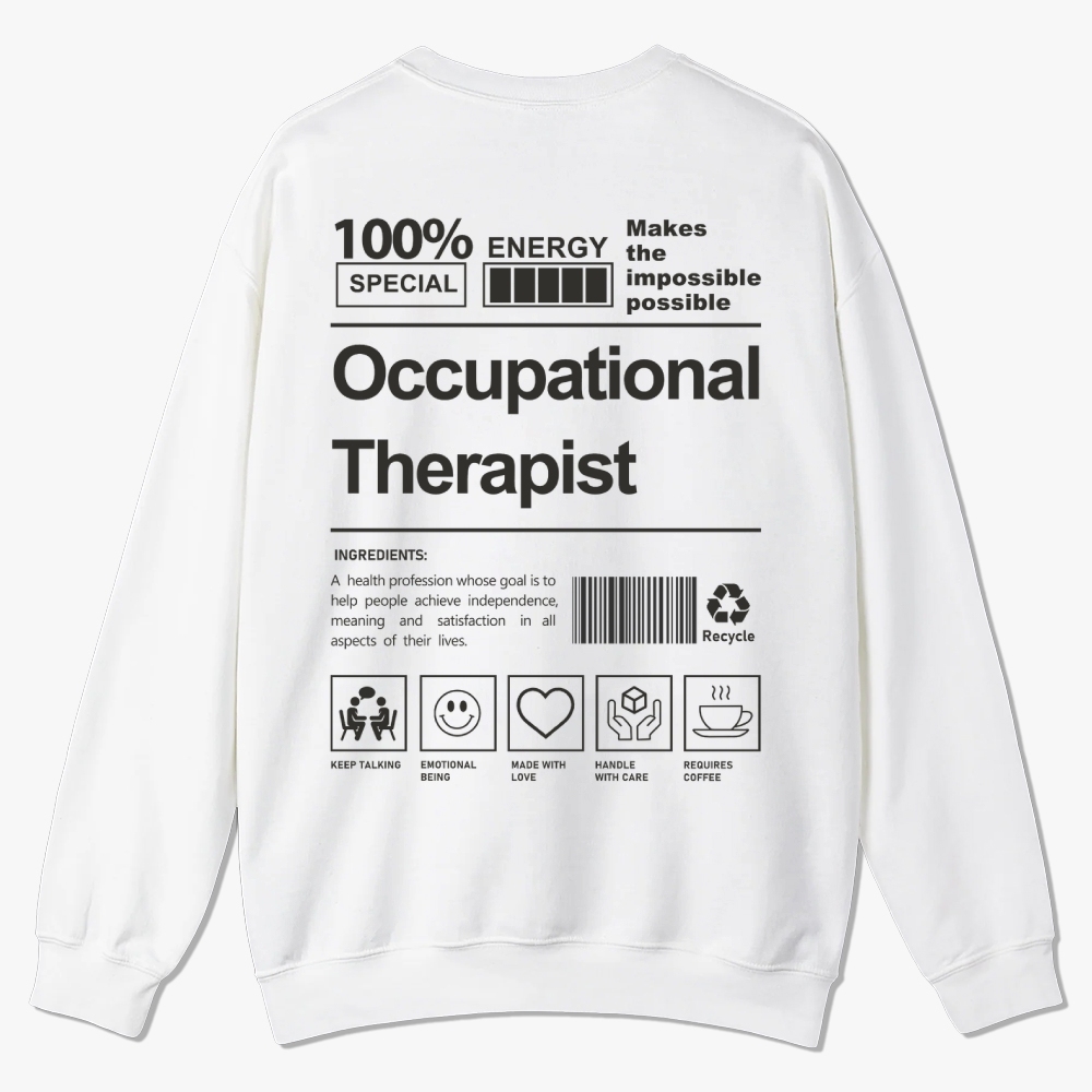 Occupational Therapist Casual Crewneck Sweatshirt-moweekender