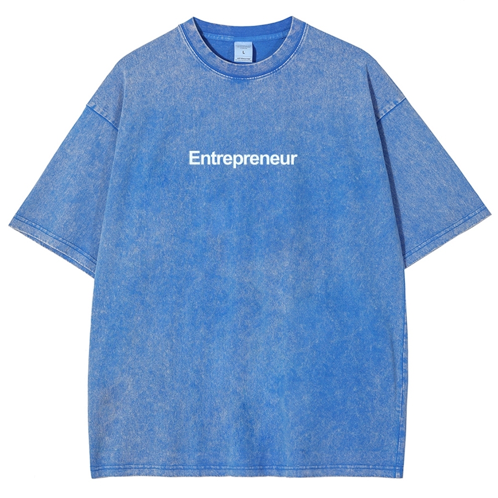 Entrepreneur Unisex Fit Washed T-Shirt-moweekender