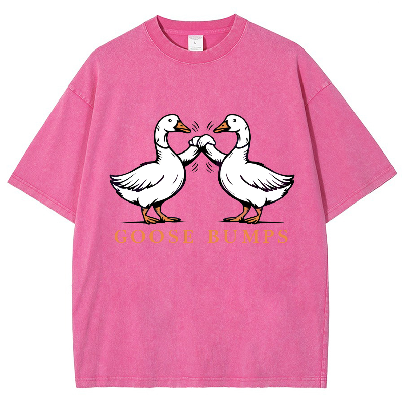 Goose Bumps Vintage Snowflake Washed T-Shirt-moweekender
