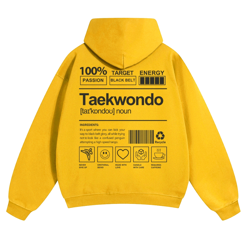 Taekwondo Unisex Casual Anime Print Hoodie-moweekender