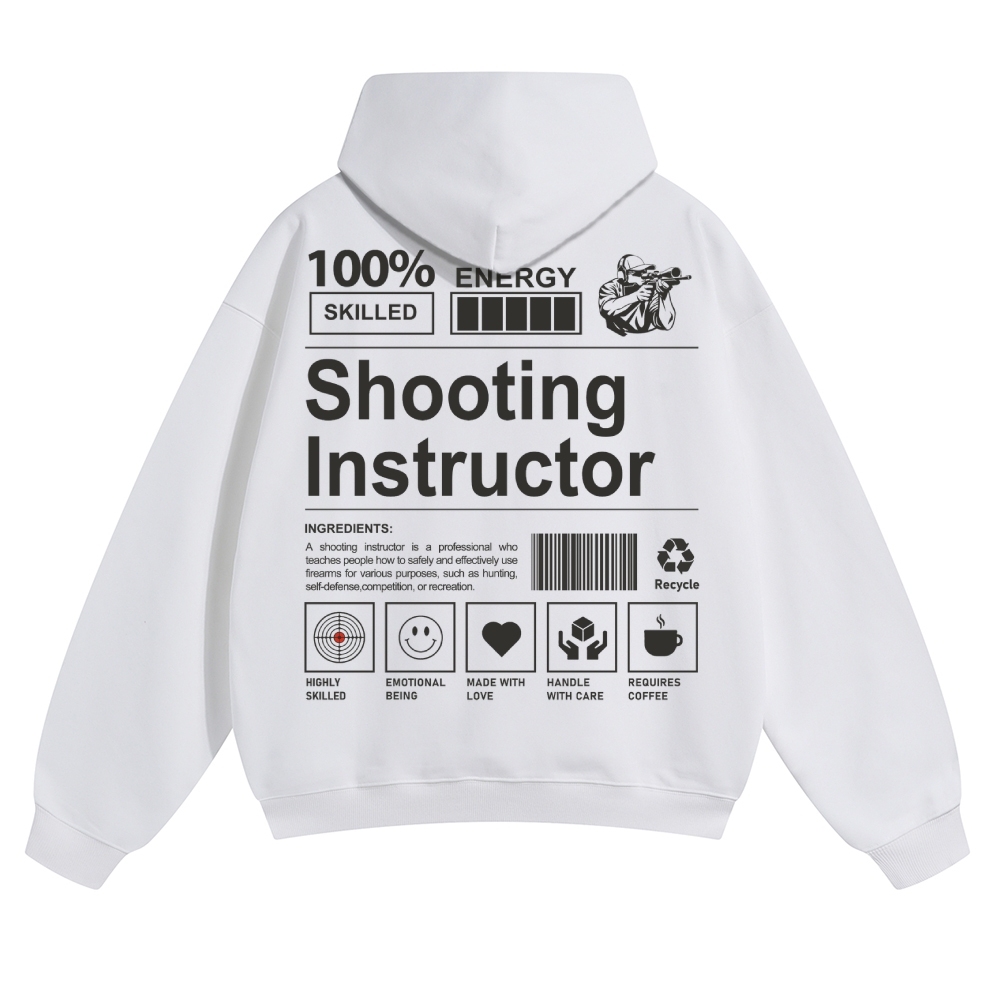 Shooting Instructor Unisex Casual Anime Print Hoodie-moweekender
