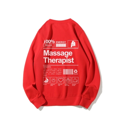 Massage Therapist Casual Crewneck Sweatshirt-moweekender