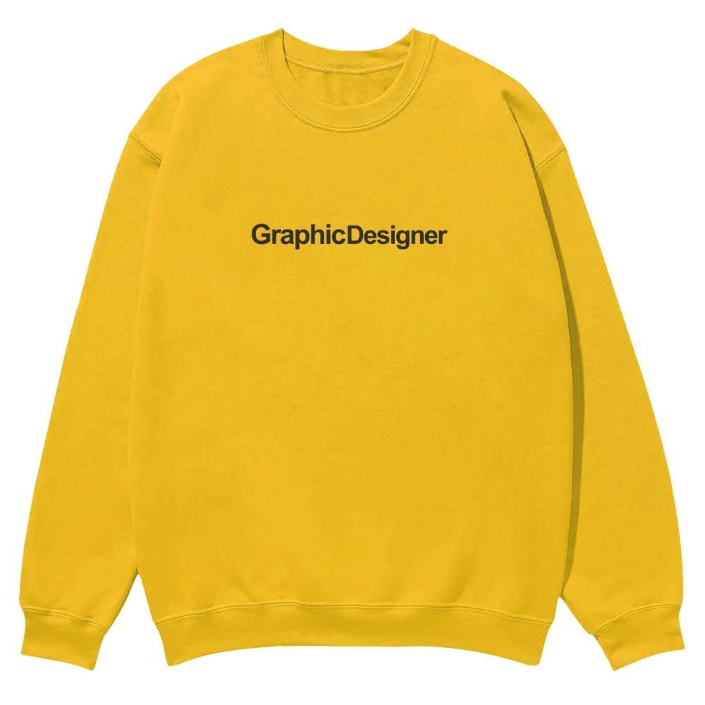 Graphic Designer Printed Crew Neck Sweatshirt-moweekender