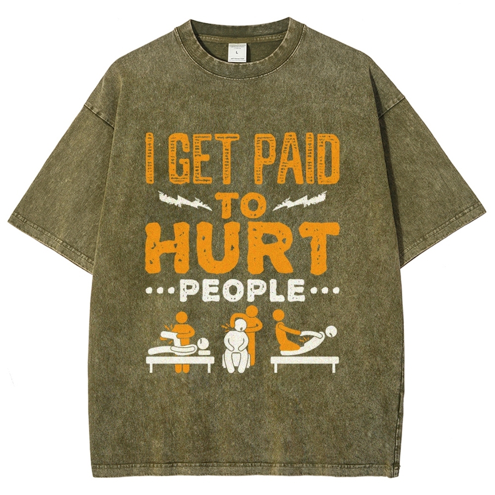 Physical Therapy Unisex Fit Washed T-Shirt-moweekender