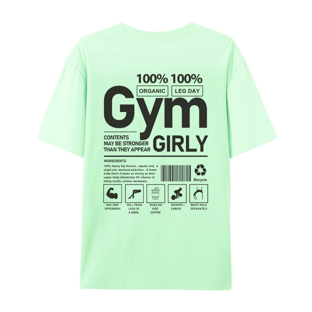 Gym Girly Casual Short Sleeve T-Shirt-moweekender