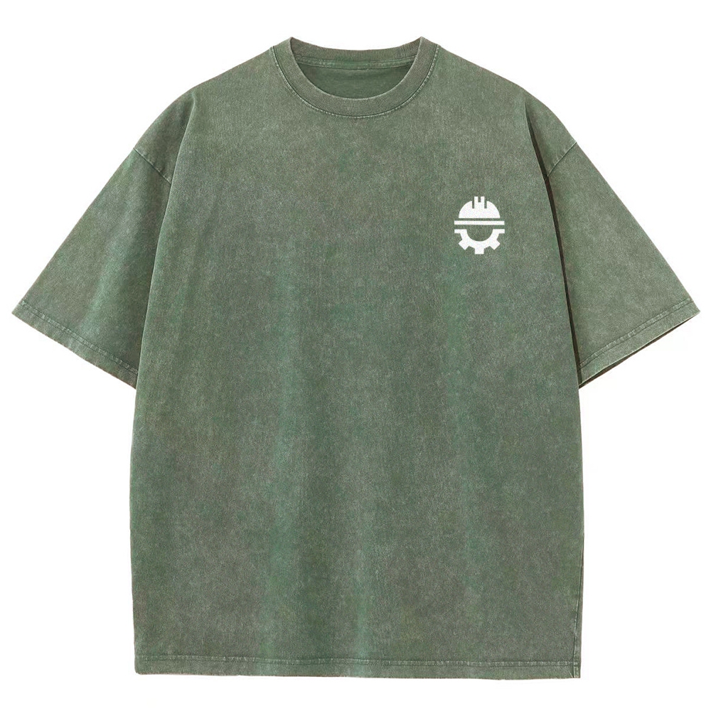 Civil Engineer Washed Vintage Short Sleeves T-Shirt-moweekender